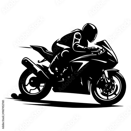 silhouette of a motorcycle