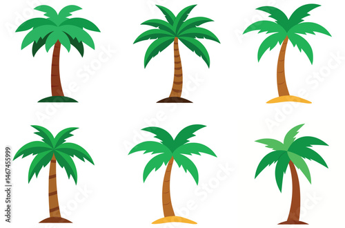 Tropical palm trees silhouette on a white beach evokes summer vacation paradise