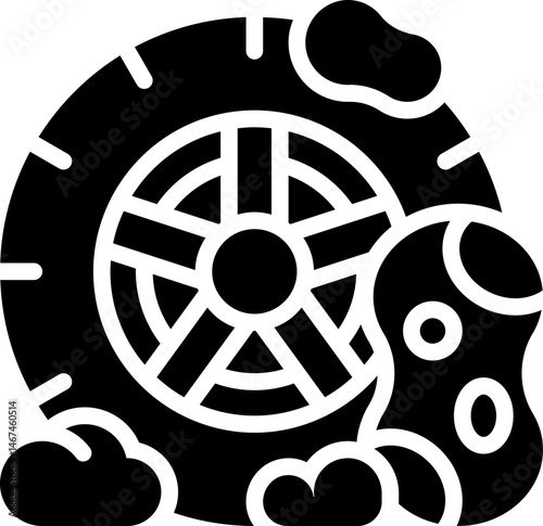 Tyre cleaning icon