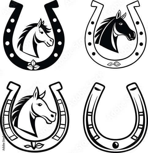 Horse element bundle vector design.