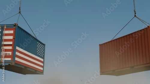 USA China cargo containers explosion