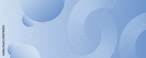 Abstract blue modern background with circle elements. Digital technology concept.