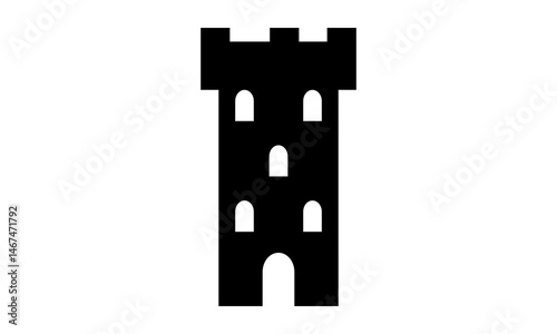 Castle Icon Vector Illustration Design