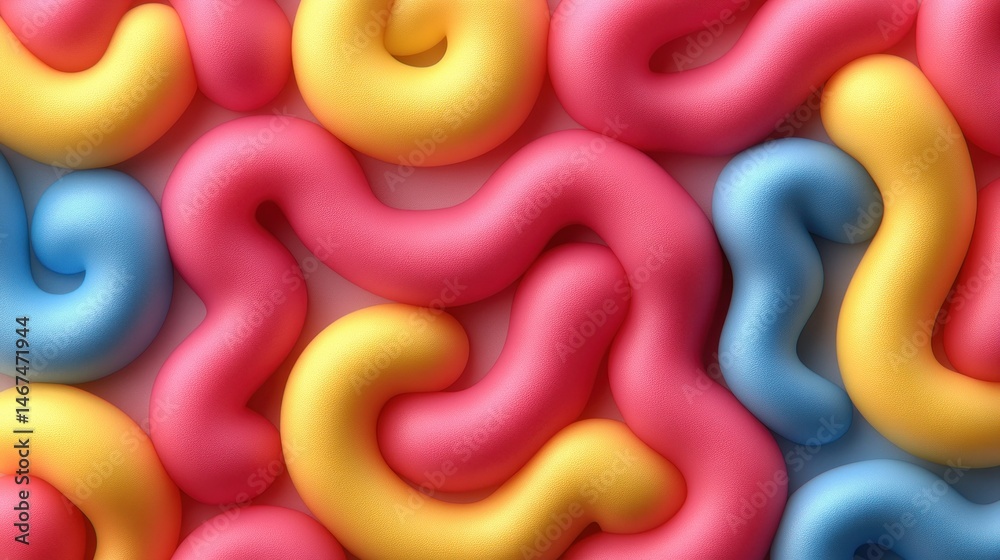 Naklejka premium Abstract colorful swirls, pastel background, design element, website banner