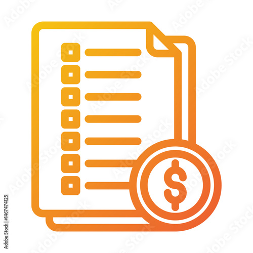 Financial List Icon