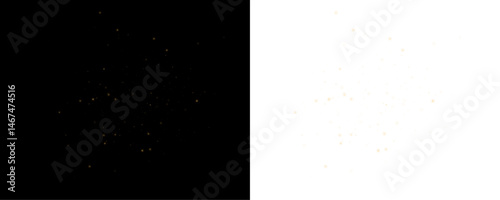Radiant Gold Sparkling Star Dust Overlay