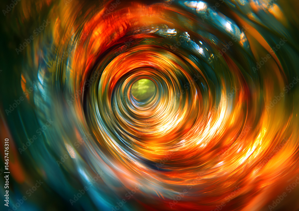Dynamic Abstract Light Trails Speed, Motion, Energy, Tunnel Vision, Futuristic Digital Art.