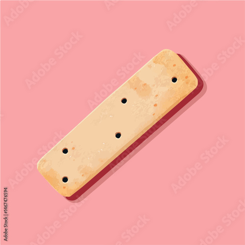 Flat vector Bandage, minimalist design, isolated on a white background.