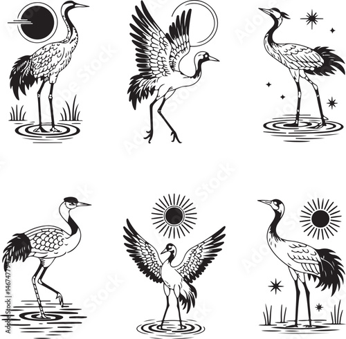 Heron Silhouette SVG – Elegant Bird Vector for Nature Designs

Flying Heron Clipart – Wildlife SVG for Crafts & Prints

Wading Bird Vector – Heron Design for Nature & Bird Lovers

Heron Standing SVG –