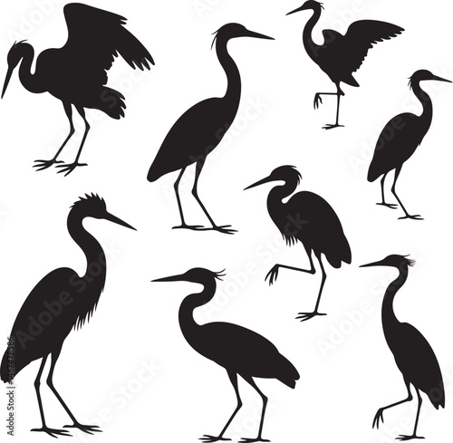 Heron Silhouette SVG – Elegant Bird Vector for Nature Designs

Flying Heron Clipart – Wildlife SVG for Crafts & Prints

Wading Bird Vector – Heron Design for Nature & Bird Lovers

Heron Standing SVG –