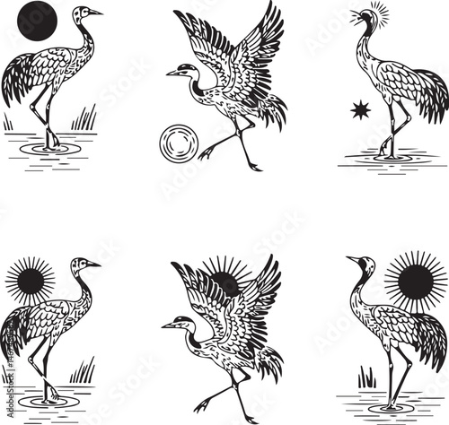 Heron Silhouette SVG – Elegant Bird Vector for Nature Designs

Flying Heron Clipart – Wildlife SVG for Crafts & Prints

Wading Bird Vector – Heron Design for Nature & Bird Lovers

Heron Standing SVG –