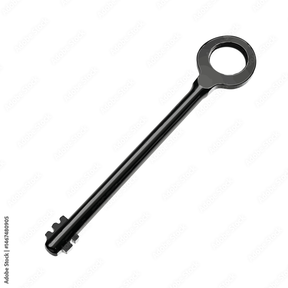 Allen Key Flat vector, minimalist design, isolated on a white background. Allen Key Flat vector, minimalist design, isolated on a white background.