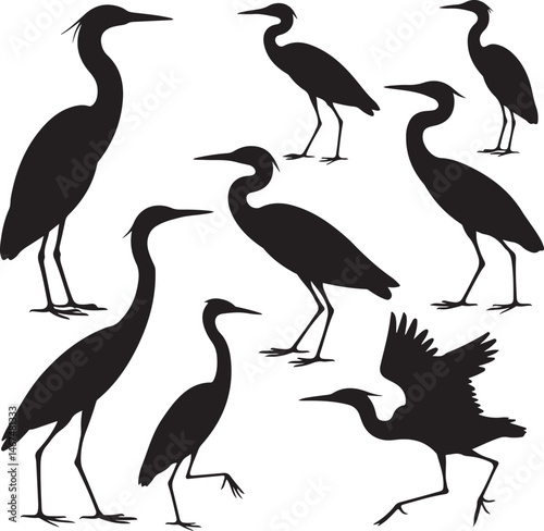 Heron Silhouette SVG – Elegant Bird Vector for Nature Designs

Flying Heron Clipart – Wildlife SVG for Crafts & Prints

Wading Bird Vector – Heron Design for Nature & Bird Lovers

Heron Standing SVG –