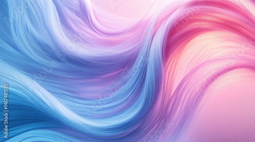 Wallpaper Mural Abstract Flowing Strands of Blue and Pink Torontodigital.ca