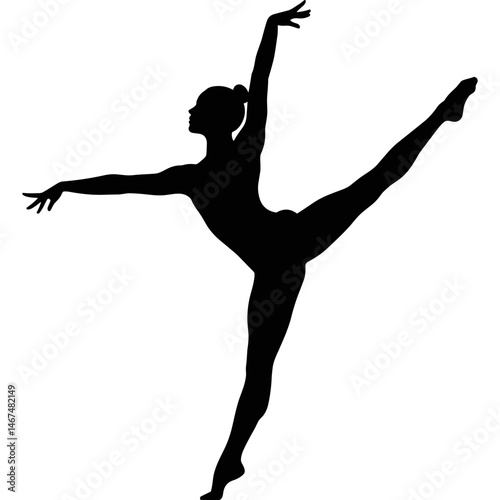 Silhouette of Dancer in Dance Performance Silhouette of Ballet Dancer Performing Dance