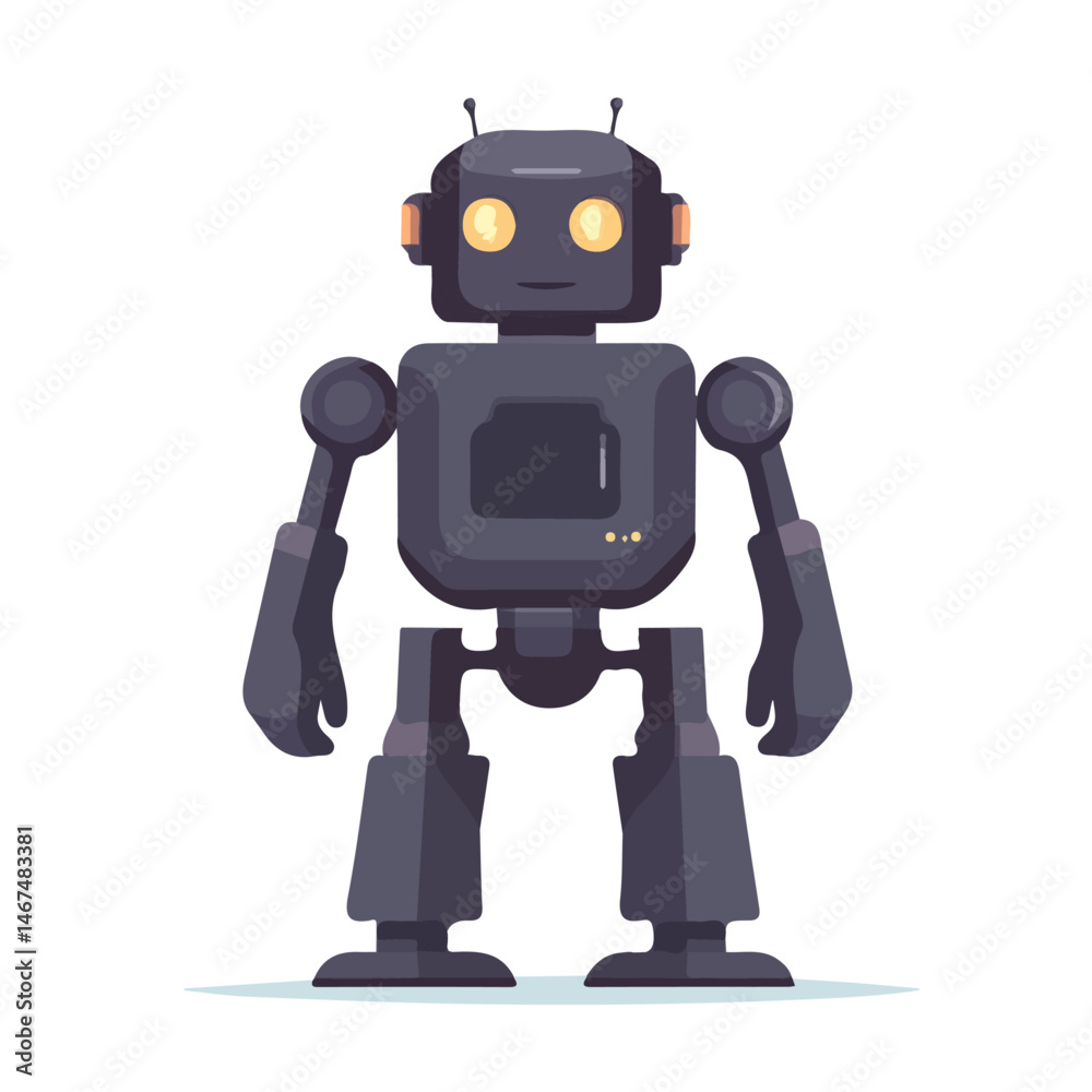 Chatbot Support Flat vector, minimalist design, isolated on a white background. Chatbot Support Flat vector, minimalist design, isolated on a white background.