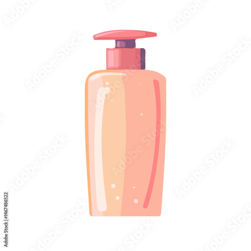 Body Lotion Flat vector, minimalist design, isolated on a white background.