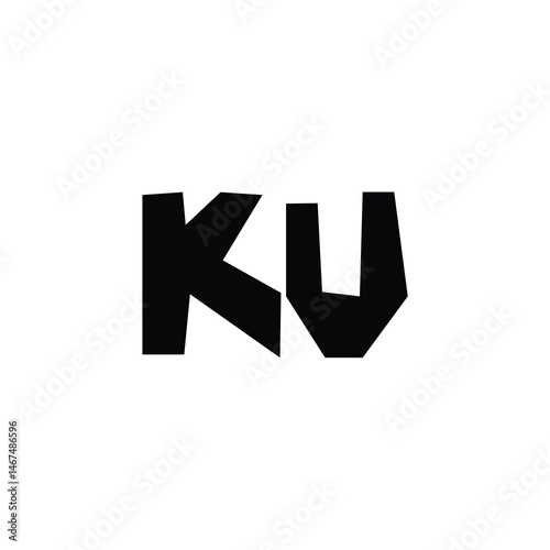 KU monogram logo design letter text name symbol monochrome logotype alphabet character simple logo