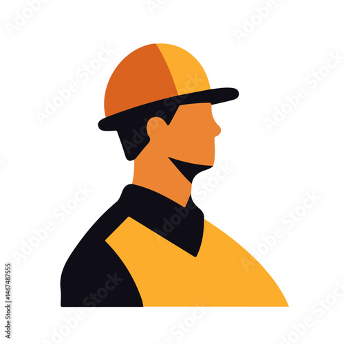 Flat vector Construction Design, minimalist design, isolated on a white background.