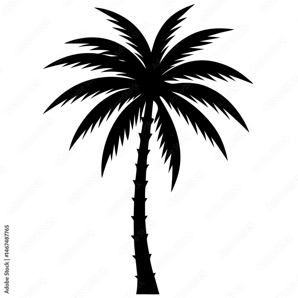 Fototapeta premium silhouette of palm tree