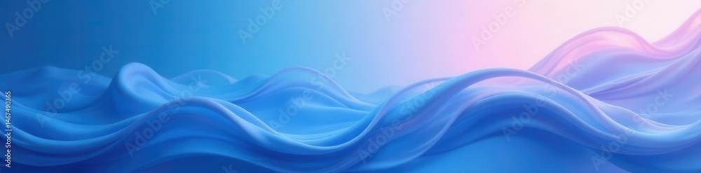 Obraz premium Fluid, dreamy blue gradient backdrop Soft, seamless transition , ocean, subtle