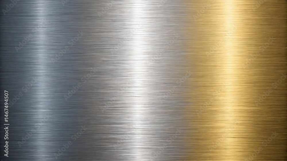 Silver, gold, and platinum hues blend seamlessly, creating a captivating metallic gradient. The brushed texture adds depth and visual interest to this stunning abstract artwork. Silver, gold, and platinum hues blend seamlessly, creating a captivating metallic gradient. The brushed texture adds depth and visual interest to this stunning abstract artwork.