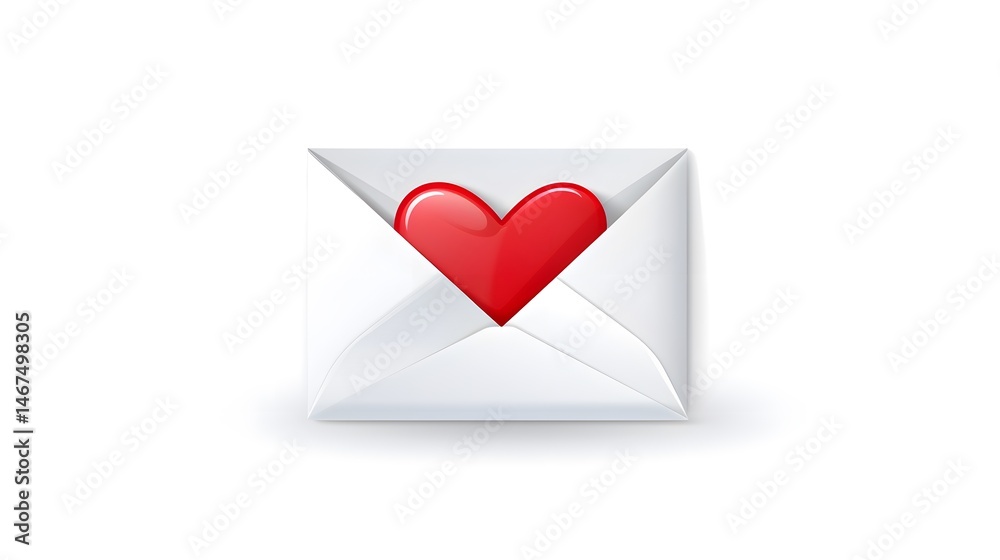 Professional 3D vector icon of an open envelope with a letter - ideal for mail, letter, communication concepts Professional 3D vector icon of an open envelope with a letter - ideal for mail, letter, communication concepts