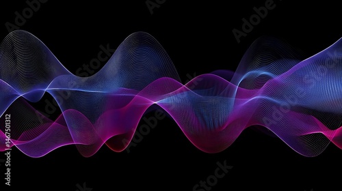 Abstract wave patterns in vibrant colors (3)