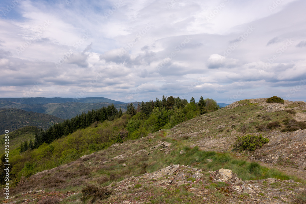 Fototapeta premium high mountain landscape