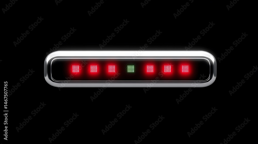 Futuristic Red LED Display SciFi Interface. Futuristic Red LED Display SciFi Interface.