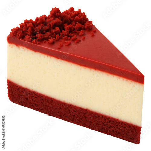 Delicious red velvet cheesecake dessert kitchen foodstuff sweet fare close-up transparent png