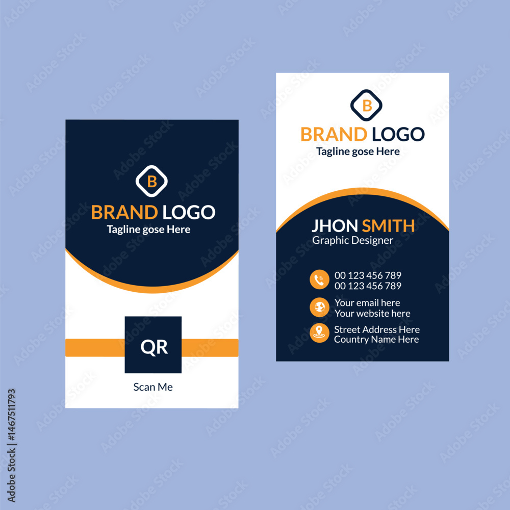 Fototapeta premium Minimal Corporate Business Card Design
