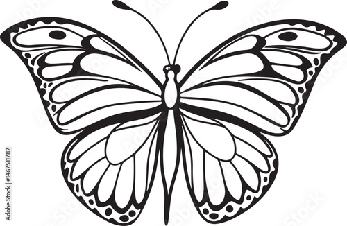 Silhouette of a crocodile designed for kids' coloring pages, featuring a simple and engaging vector art style