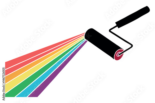 Colorful Paint Rollers Art Design  Wall Decor Inspiration