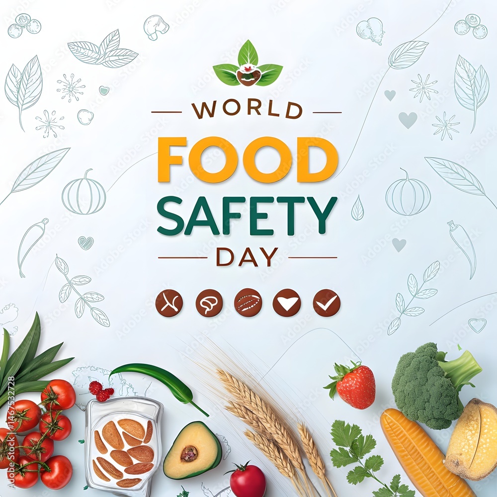 custom made wallpaper toronto digitalWorld Food Safety Day Template – Clean and Informative Awareness Design