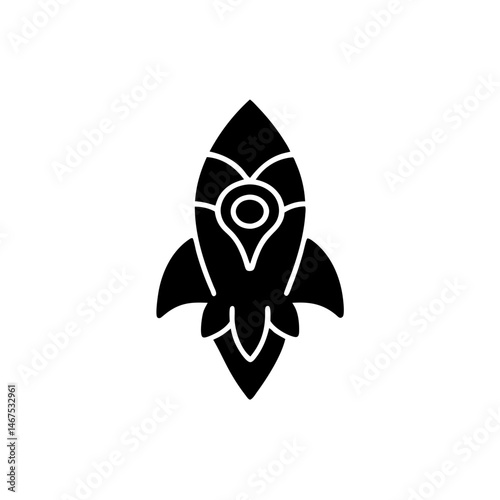 creative details Missile icon Vector Illustration