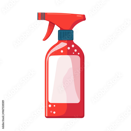 Disinfectant Spray Flat vector, minimalist design, isolated on a white background.