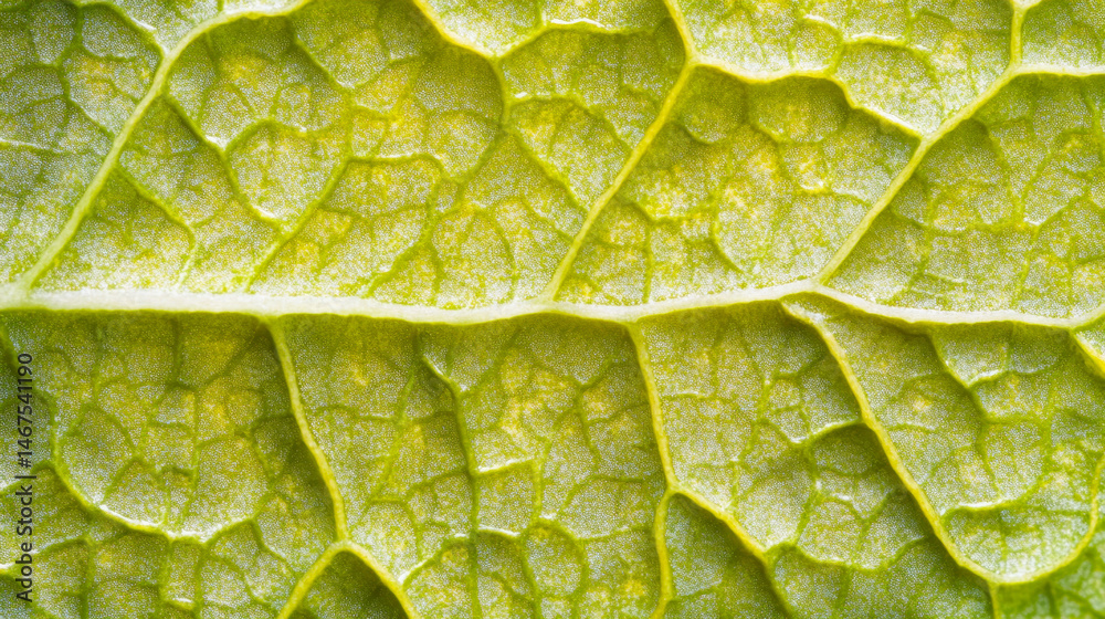 Detailed macro shot of delicate droplets on vibrant leaf texture showcasing nature's beauty
