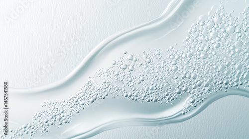 Obraz na płótnie Water splash creating wave-like shape with shimmering droplets on a smooth gradient backdrop w salonie