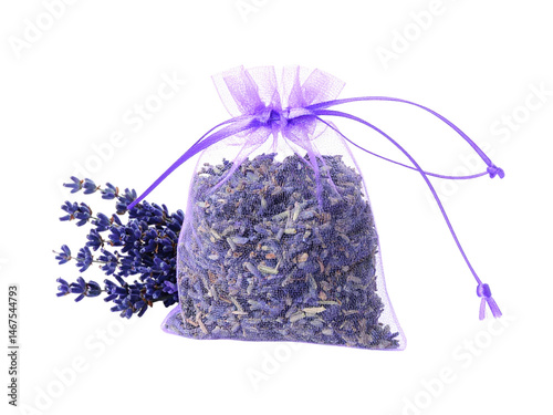 Soothing lavender tea bag infusion, aromatic and calming herbal beverage for relaxation wellness