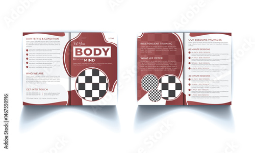 Creative, modern & professional a4 size fitness flyer design template editable, print ready, marketing, layout.