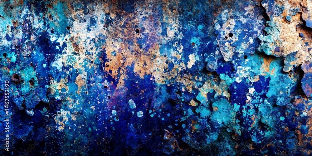 Fototapeta premium blue rust pattern background