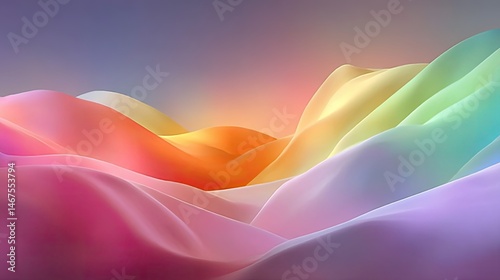 Soft pastel gradient mesh abstract artwork digital art vibrant colors creative design artistic viewpoint