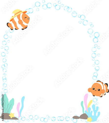 Bubbles Arched with Nemo Frame