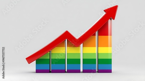 Rainbow Progress LGBTQ Growth Chart.