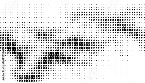Black and white smooth motion of halftone pattern with racing shape for sporty background. Editable graphic resource. Vector Format Illustration 