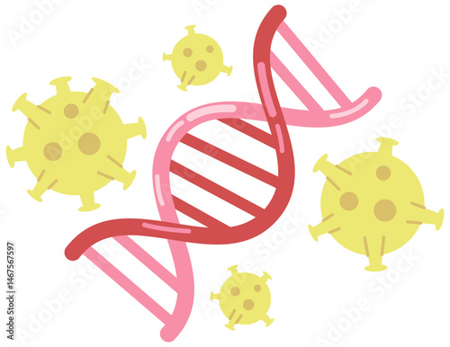 DNA Virus Illustration