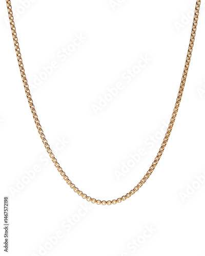 Image of a necklace for fashion on transparent background