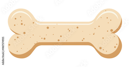 Dog Bone Biscuit - Pet Food Treat Vector Icon