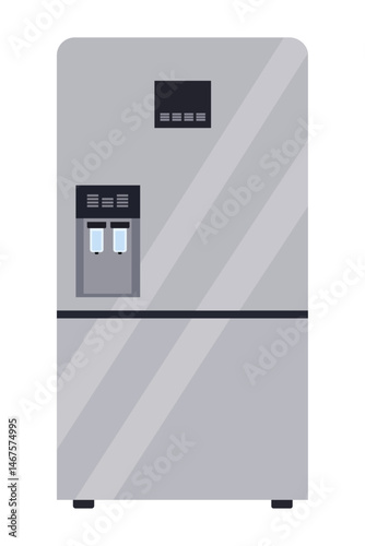 Refrigerator - Modern Kitchen Appliance Icon Vector